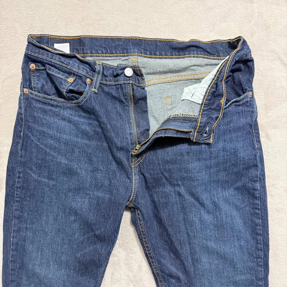 Levi's 527 Jeans Mens 34x30 Blue Slim Bootcut Stretch Denim Western Cowboy EUC
